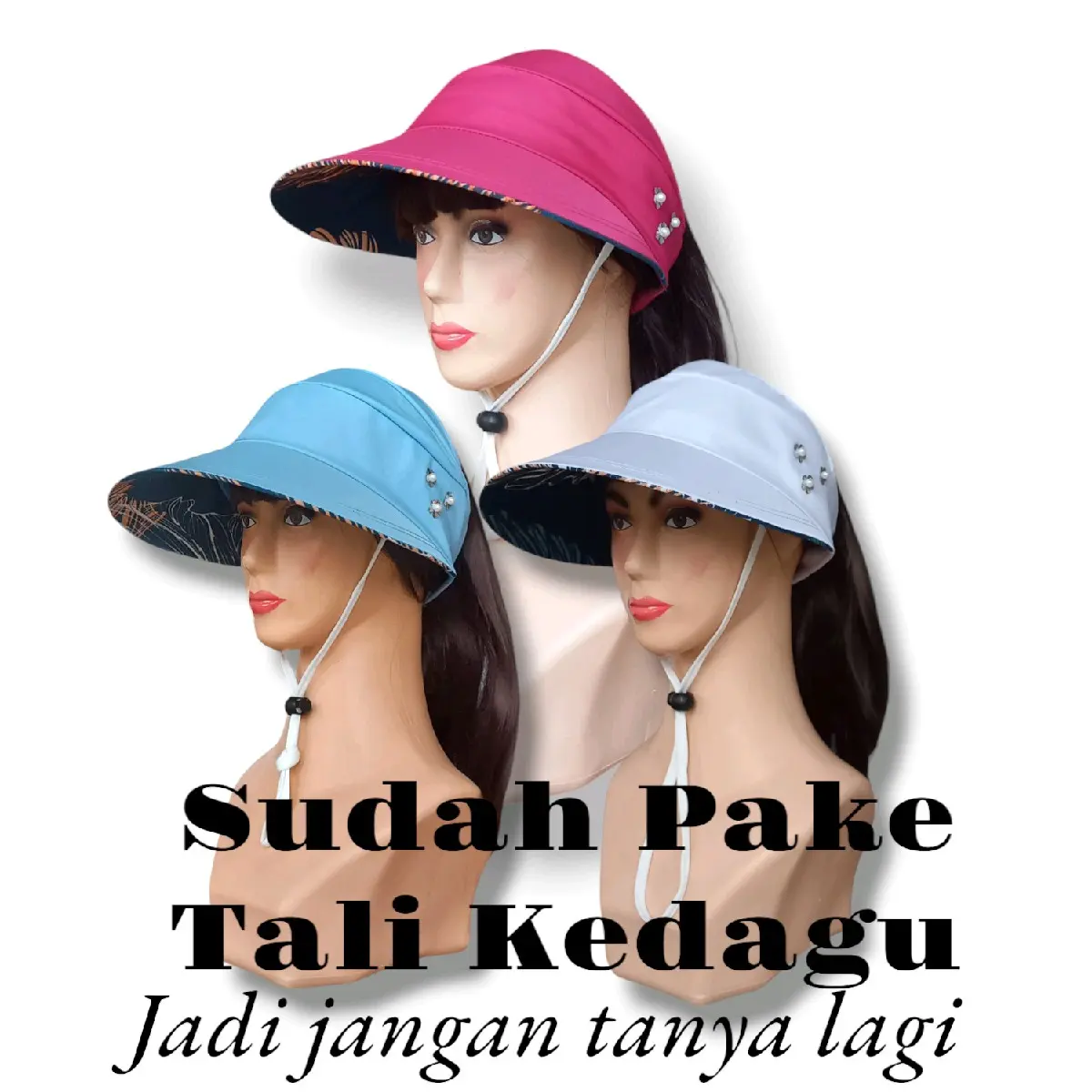 Topi Pantai Wanita Dewasa visors Casual Musim panas Musim dingin Kulit