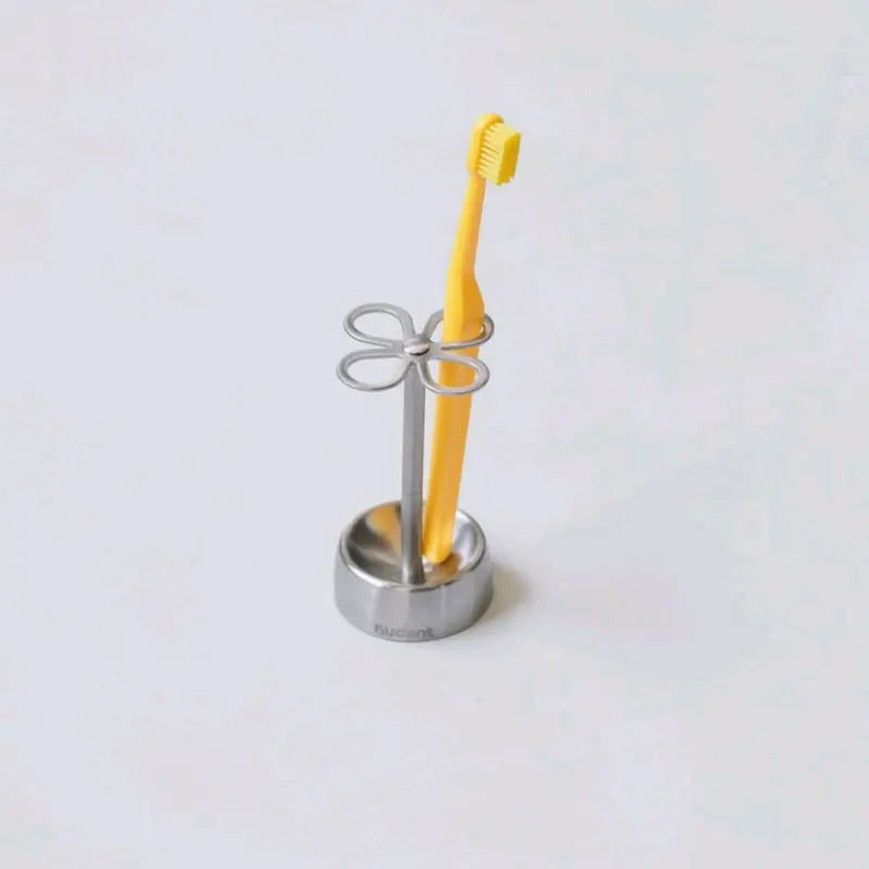 nudent stainless steel toothbrush holder 3 1 4