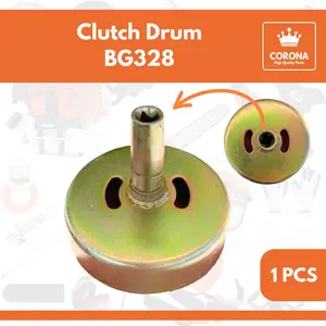 Clutch Drum Mangkok Rumah Kampas BG 328 Mesin Potong Rumput 2tak Sproket Rem Kain Klos 338 368 3001