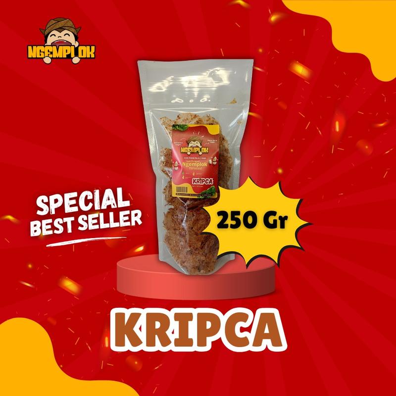 [FLASHSALE] Kripca Pedas Daun Jeruk 250 Gr Ngemploksnack - Shop | Tokopedia