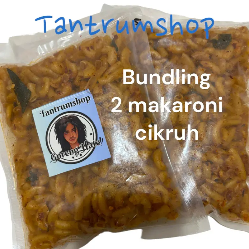 PAKET BUNDLING 2 CEMILAN < 2 MAKARONI CIKRUH > MURAH DAN ENAK gurih Pedas 1