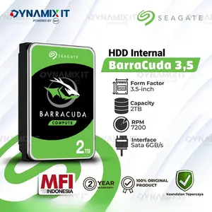Harddisk Seagate BarraCuda 3.5" 2TB - Desktop PC