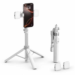 Gậy selfie nam châm Bluetooth kiêm chân tripod điện thoại, tay cầm chụp ảnh chống rung, điều khiển từ xa, hỗ trợ quay TikTok Vlog livestream