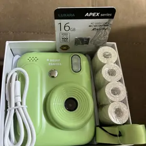 【Hadiah Lebaran】Kamera Cetak Instan Anak 2.0" 1080P Video Photo 48MP Print Foto Berwarna & Hitam Putih 1300mAh Kamera Anak Bisa Video 1080P Game, Musik Album Foto Hadiah Terbaik Untuk Anak Perempuan Laki-Laki V380 Smart Camera Layar