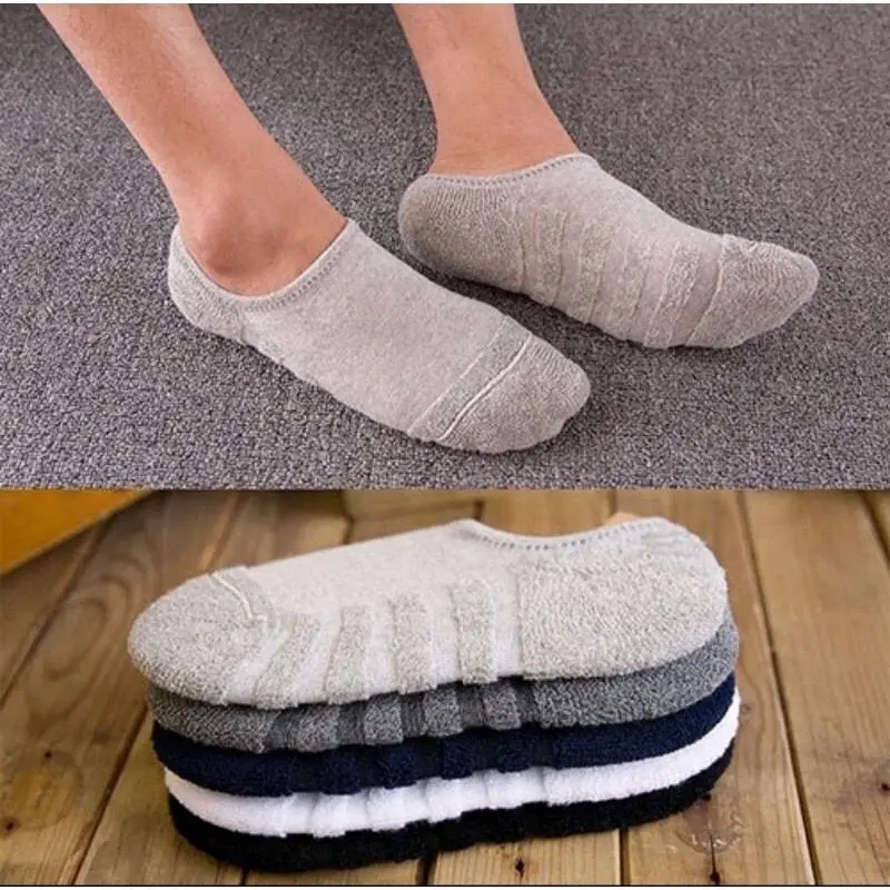 Kaos Kaki Handuk Cotton Serat Bambu Pendek Semata Kaki Tebal Impor Pria Wanita Nyaman Katun Dewasa / kaos kaki Cowok Motif polos Panjang semata kaki / Kerja / Putih