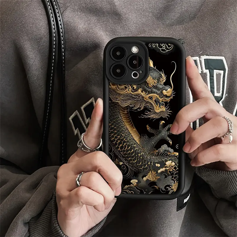 Casing Hp untuk VIVO Y20 Y20s Y20i Y20T Y12s Y12a Y30G Y11s Case pola naga Casing perlindungan lensa kamera Kesing HP lembut Softcase 4