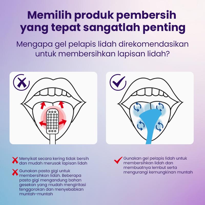 【HZ1】BodyAccel Membersihkan lidah dan menyegarkan napas untuk segala usia Mulut Sikat 4