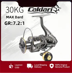 Caldari Luya LC800-7000 Fishing Reel Spinning Wheel All-Metal 5.2:1 Full Metal Reel No-Gap dengan Rasio Kecepatan 5.2:1 Kapasitas 0.15/180 0.18/160 0.24/100 untuk Pancing Ikan