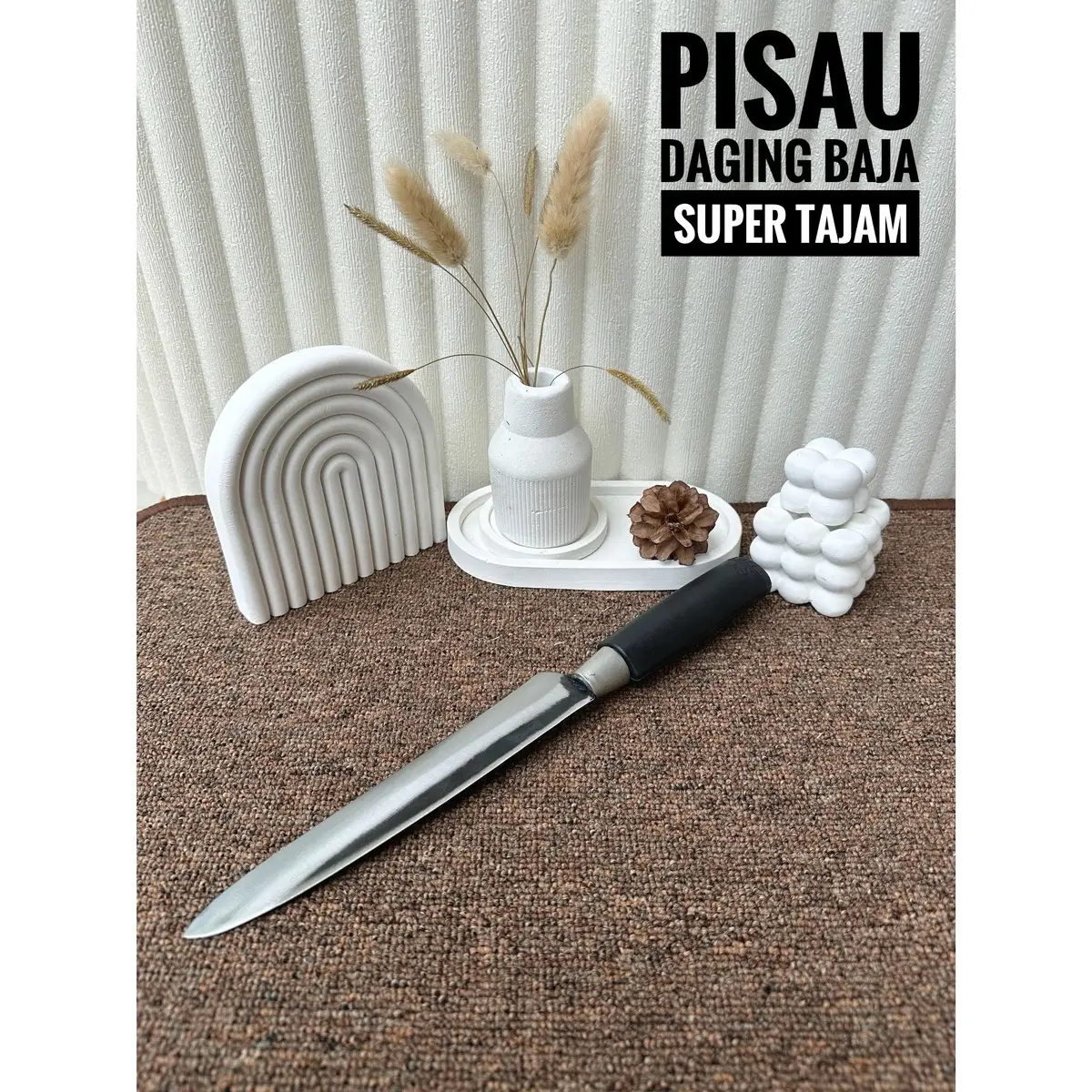 Pisau Daging St Tori Bahan Baja Asli Super Premium Kitchenware