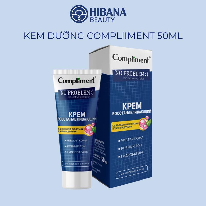  Kem Dưỡng Da Dầu Mụn Compliment No Problem AHA BHA PHA 50ML 