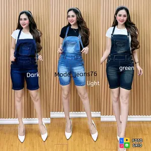 OVERAL TASYA OVERAL JEANS WANITA OVERAL SANTAI OVERALL CELANA PENDEK