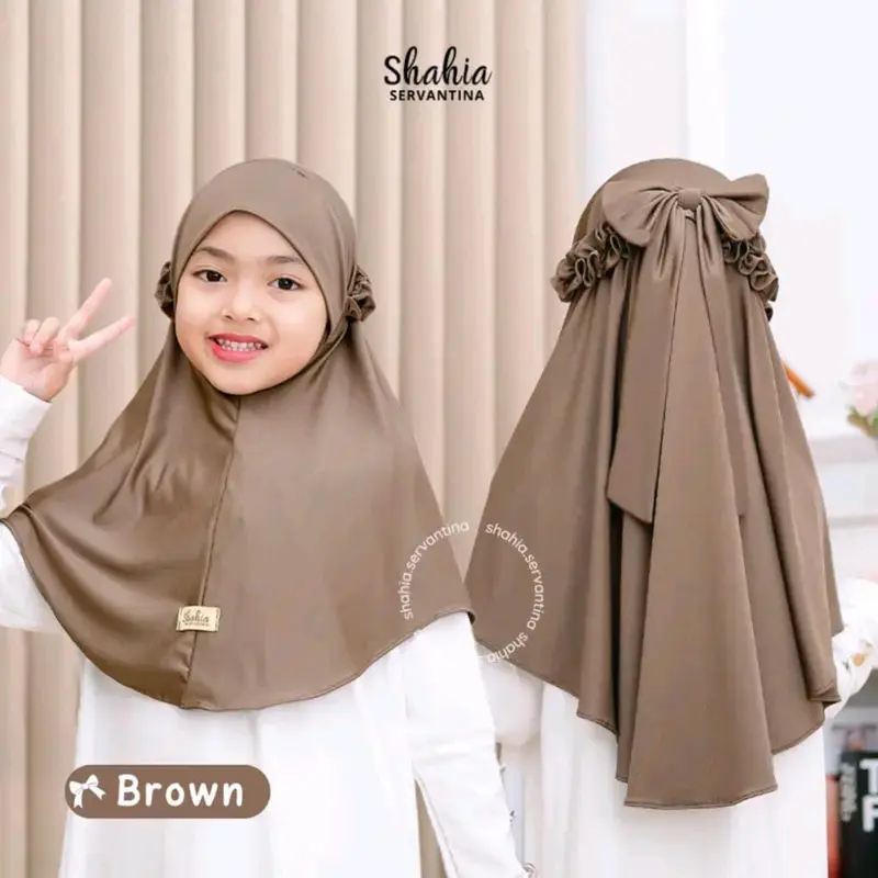 Jilbab Anak Pita Jilbab Bergo Pita Jilbab Anak pita Ria Riaricis Jersey Tetrbaru Kerudung Instan 2