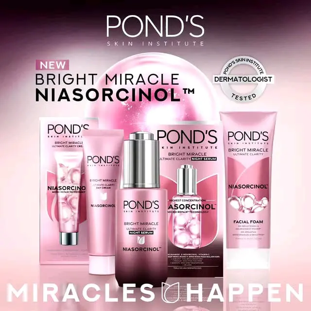Paket Pond's Bright Miracle Ultimate Clarity Niarsocinol For Brightening -  Facial Pencerah Wajah 5
