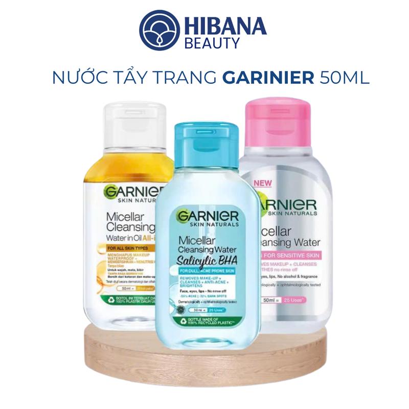 Nước tẩy trang Garnier Cho Da Dầu Mụn Salicylic BHA Micellar 50ml