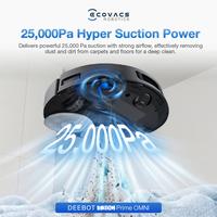 Gambar Ecovacs DEEBOT  T30C PRIME OMNI BLACK Robot Vacuum | Off peak charging | ZeroTangle 3.0 | ARClean Anti-tangle | Triple-V Anti-tangle | OZMO Turbo 2.0 dari Ecovacs Indonesia Kota Tangerang 3 Tokopedia