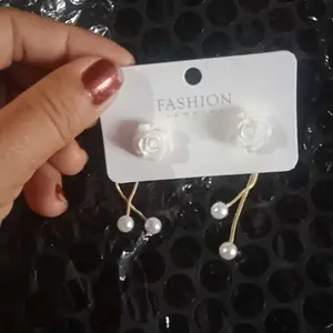 Yarra Anting Imitasi Korea Wanita Giwang Model Bunga Rumbai Mutiara Pearl Aksesoris Perhiasan Ant117