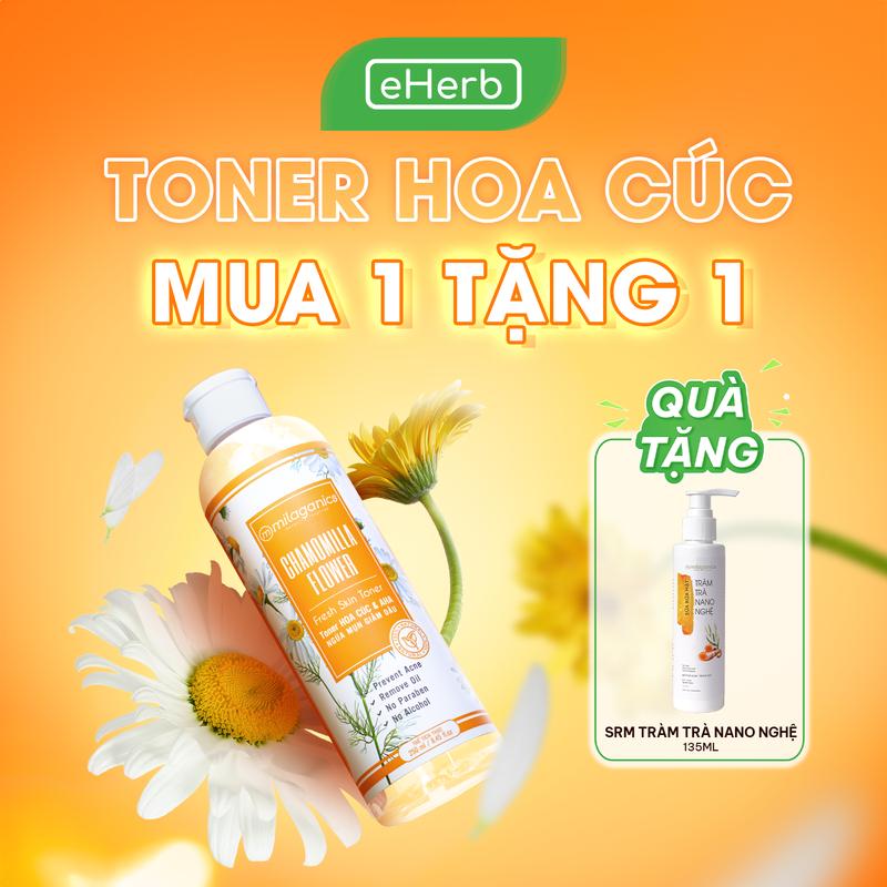 [MUA 1 TẶNG 1] Nước Hoa Hồng Toner Hoa Cúc MILAGANICS AHA Hỗ Trợ Cấp Ẩm Phục Hồi Cân Bằng Độ pH Dành Cho Da Dầu Mụn Toner Dành Cho Nam EHERB Nước Cân Bằng Hỗ Trợ Dưỡng Ẩm Mềm Mịn Skincare Làm Đẹp Dưỡng Mặt Chăm Sóc Da Khô Dưỡng Ẩm Da Làm Đẹp Da Cosmetic