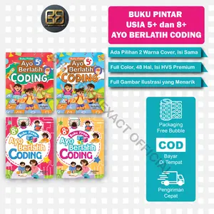 Buku Pintar Ayo Berlatih Coding untuk anak usia 5+ da 8+