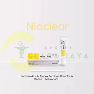 Niaclear 4% 15 gr Gel Jerawat dengan Niacinamide 4% & Tranex Peptides Complex Mencerahkan & Meratakan Warna Kulit