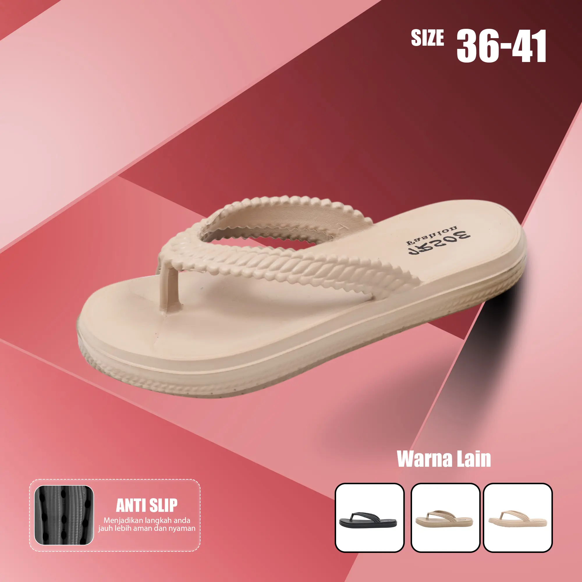 Sandal Jepit 721M Wanita Dewasa Sandal Daily  Sandal Kekinian Dengan Berbahan Karet Eva Premium