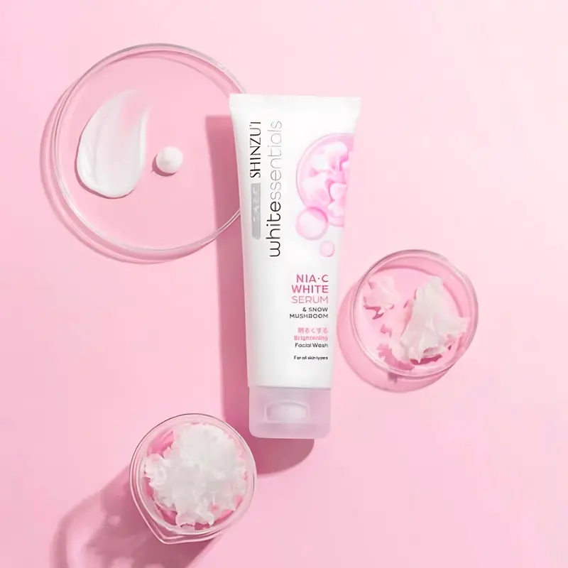 Shinzui WHITEssentials Double Brightening Facial Wash Snow Mushroom 2