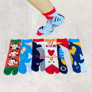 (Paket 6 pasang) kaus kaki jempol anak laki laki motif gambar karakter anak cowok katun tebal halus lembut nyaman