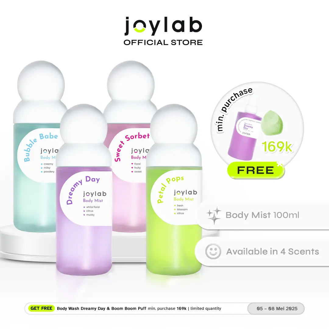 JOYLAB - Body Mist Parfum 100ml | Parfum Tahan Lama Pria Wanita Segar Sehari-hari Unisex Tahan 4 Jam