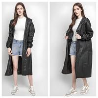 Gambar Jas Hujan Korea Raincoat Dewasa Allsize Unisex Semi Transparan Bahan Waterproof Vinyl Material Ringan & Reusable Desain Kancing Depan dan Hoodie - 80622 - Biru dari ALLEFIX Kota Surabaya 2 Tokopedia