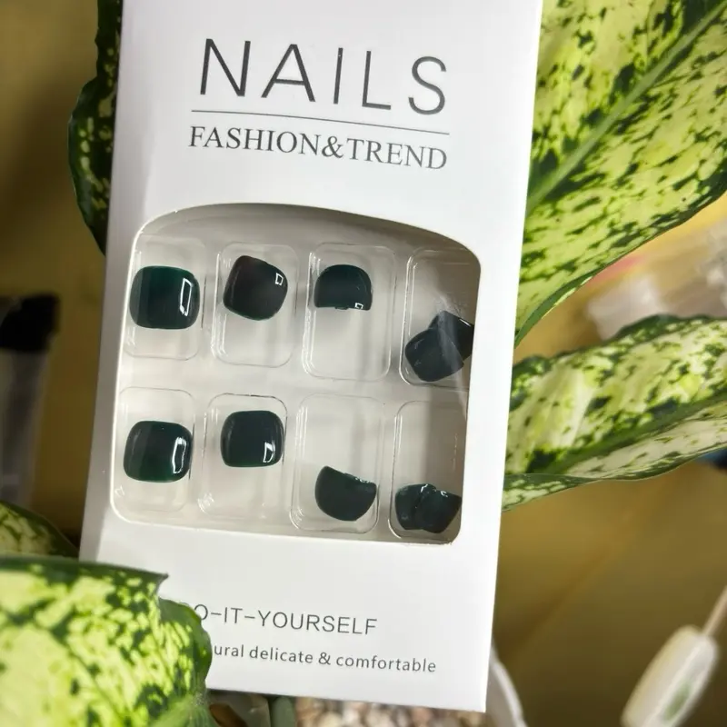 Aneka warna Kuku palsu kaki polosan Nail Art 2