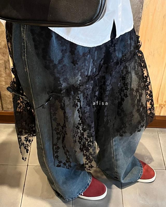 AFISA - Layer and Cover Skirt Lace Skirt 6