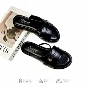 MAUREEN - Sandal wanita platform empuk tebal Sandal sling 1 Shoes