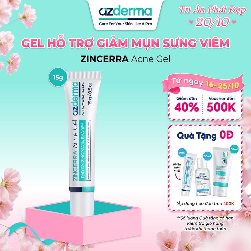 [AZD VIDEO ]  Gel hỗ trợ giảm tình trạng mụn và giúp giảm tình trạng mụn quay trở lại - Zincerra Acne Gel Azderma .