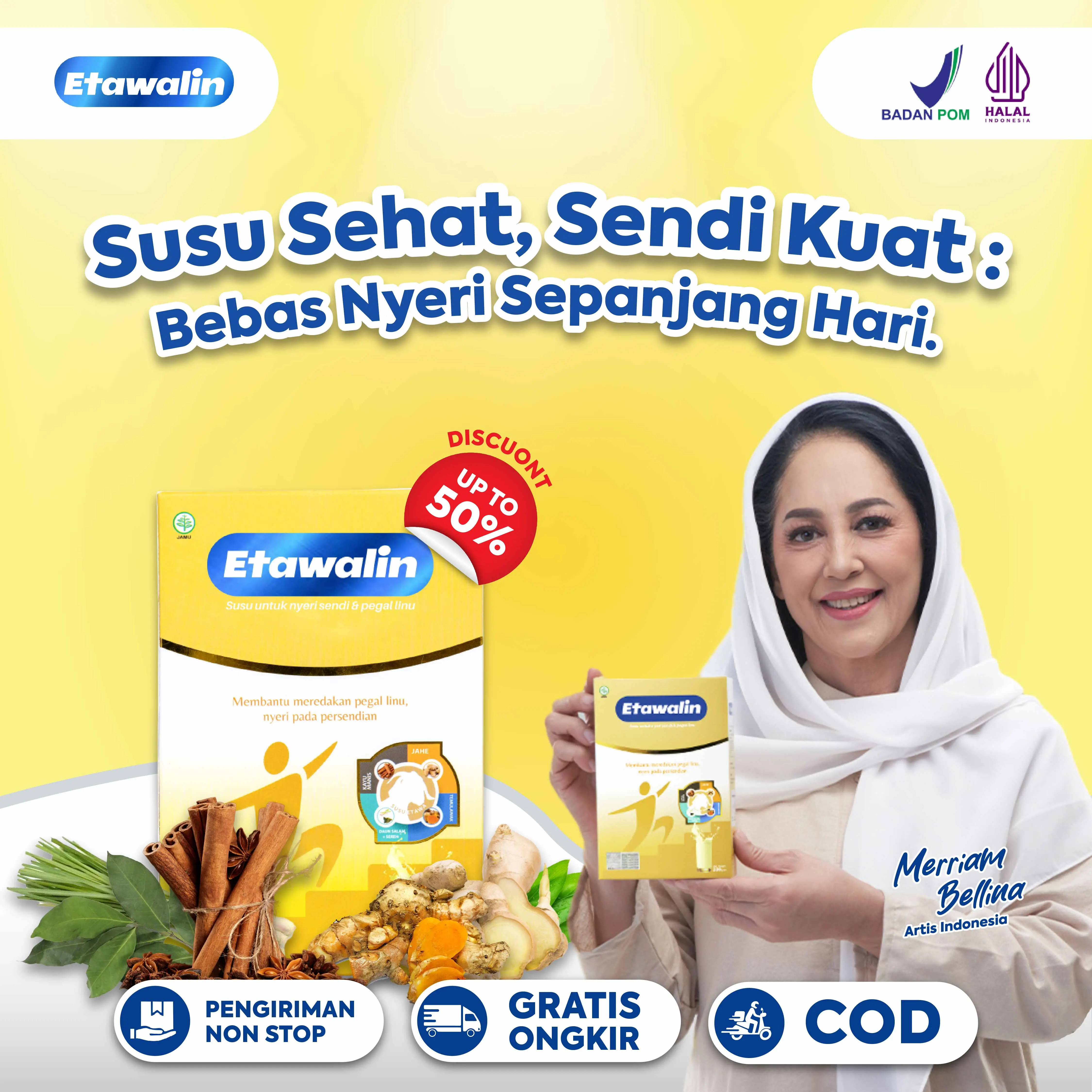 Susu Kambing Etawa Bubuk Susu Etawalin Original Asli Officiall 1 Box - Milk, Dairy