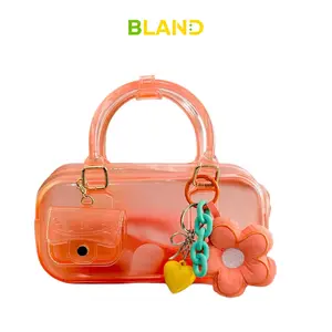 Bagcharm Plushie Flower Love | Bagcharm Boneka Bunga  | Keychain Lucu Aesthetic untuk Tas | Bland_Indo