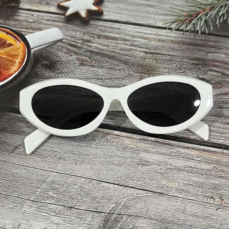 M26 Mắt kính râm women tròng kính mắt chống nắng gọng kính mát thời trang màu trắng trẻ trung sang chảnh