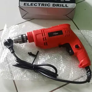 TROODON Bor Listrik 10MM 400W 3000RPM 220V | Mesin Bor Tangan Multifungsi Bisa Bor Tembok Kayu Besi Ringan + Kunci Mata Bor & Pengatur Kecepatan
