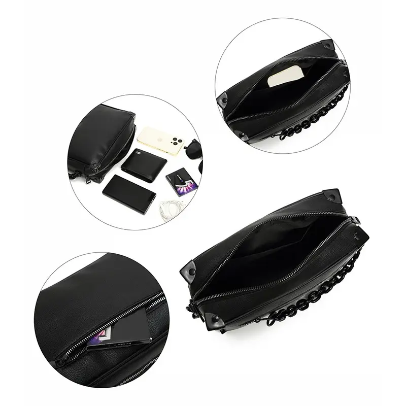 TAS SELEMPANG PRIA PU LEATHER SOFT - SL12 Slingbag 2