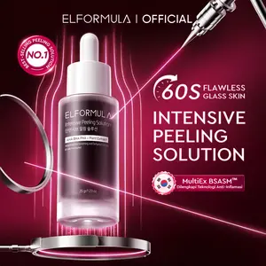 ELFORMULA Intensive Peeling Solution - Peeling Serum Exfoliating Dark Spot Eksfoliasi Wajah Berminyak Mencerahkan Kusam dan Mengangkat Sel Kulit Mati dan  Kotoran Pha Scrub Extract Melembutkan Exfoliasi Perawatan Pencerah Facial