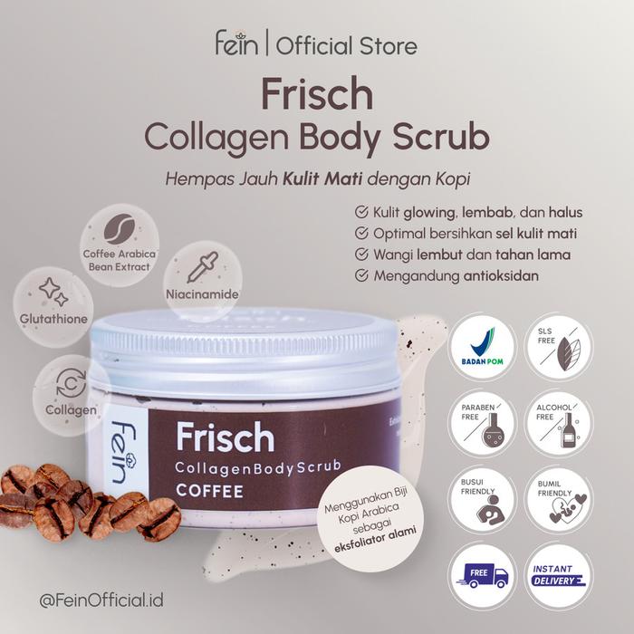 Gambar Fein Frisch Collagen Body Scrub - Coffee - 100ml dari FEIN Indonesia Kota Administrasi Jakarta Barat Tokopedia