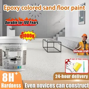 【24 hours delivery】epoxy tile paint tile waterproof paint epoxy floor paint cat lantai simen stone paint heavy duty epoxy primer for floor coating cat lantai simen color change tile paint exposy floor stone paint epoxy paint epoxy toilet