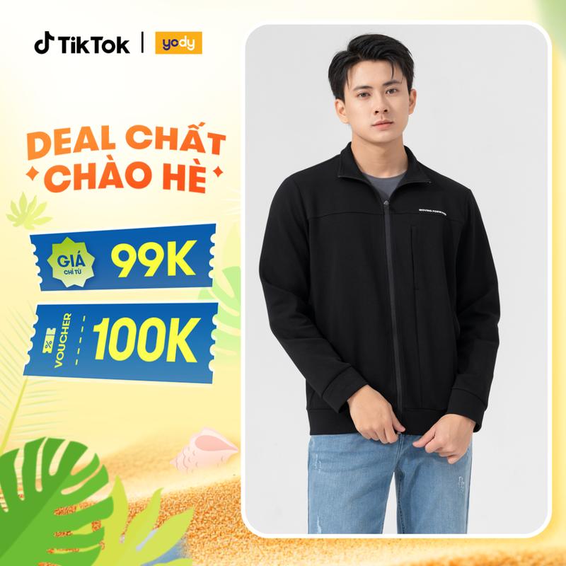 YODY Áo Khoác Nỉ Thể Thao Nam Moving Forward SWM7001