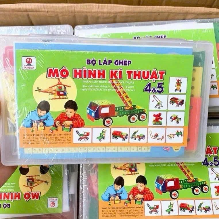 Bộ lắp ghép mô hình kĩ thuật lớp 4, lớp 5 dùng trong trường học