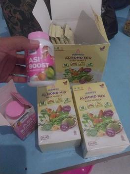 Product Review of MOMSY BUY 1 GET 1, ASI Booster 60 Kapsul X ALMOND MIX VANILLA 6 Sachet from J**♒ 2