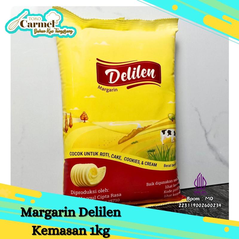 Delilen Margarin 1kg - Butter Replacer Pengganti Mentega - Shop | Tokopedia