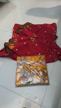 Product Review of Setelan batik wanita Bahan Katun Primis halus premium Warna Hitam Baju Batik Imlek wanita Mewah Lengan pendek from u**4 0
