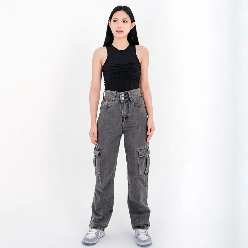 [LUXE.DLABEL] - Jeans 143 | Celana Panjang Highwaist Wanita Jeans Wanita Polos Ripped Jeans Highwaist Jeans Wanita Skinny Jeans Highwaist Baggy Wideleg Boyfriend 5