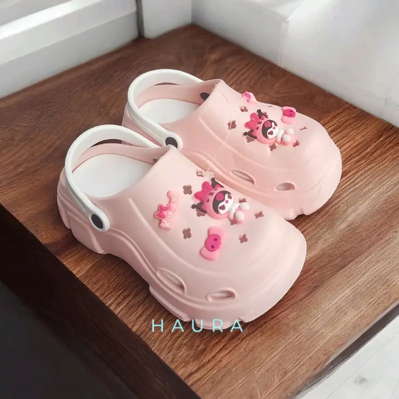 2419 SANDAL BAIM ANAK VIRAL SANDAL WEDGES WANITA KEKINIAN 3