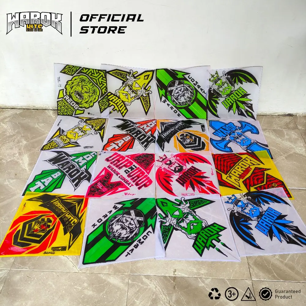 50Pcs Layangan Sukhoi Super Lilitan Apus Warok 2 WARNA Untuk harian dan tournament manuver mantap untuk tarik ulur dan jepret