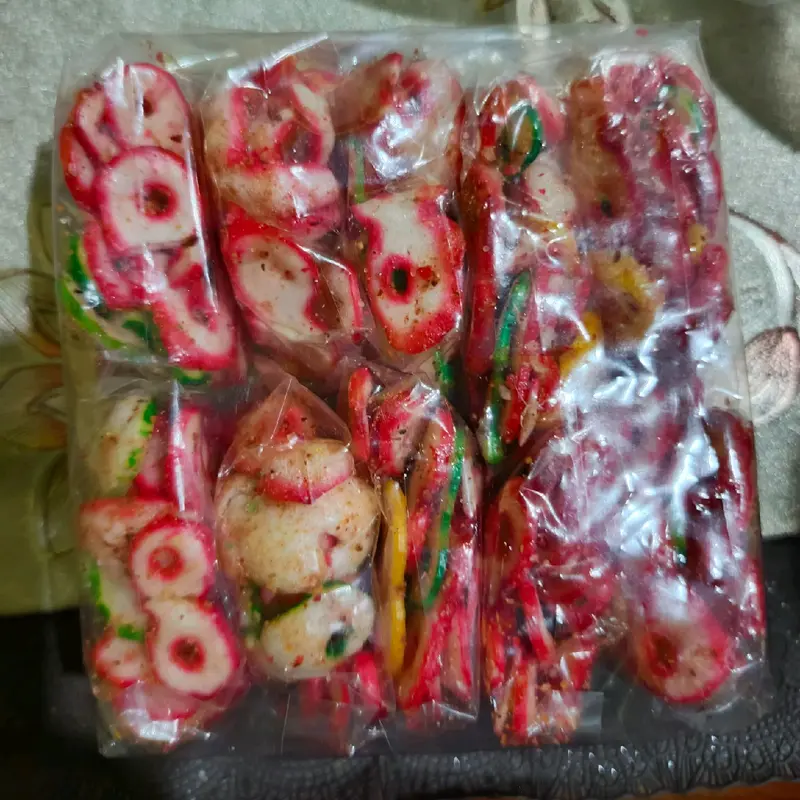 krupuk seblak angka 8 gurih renyah 1 pack isi 10 pcs 1