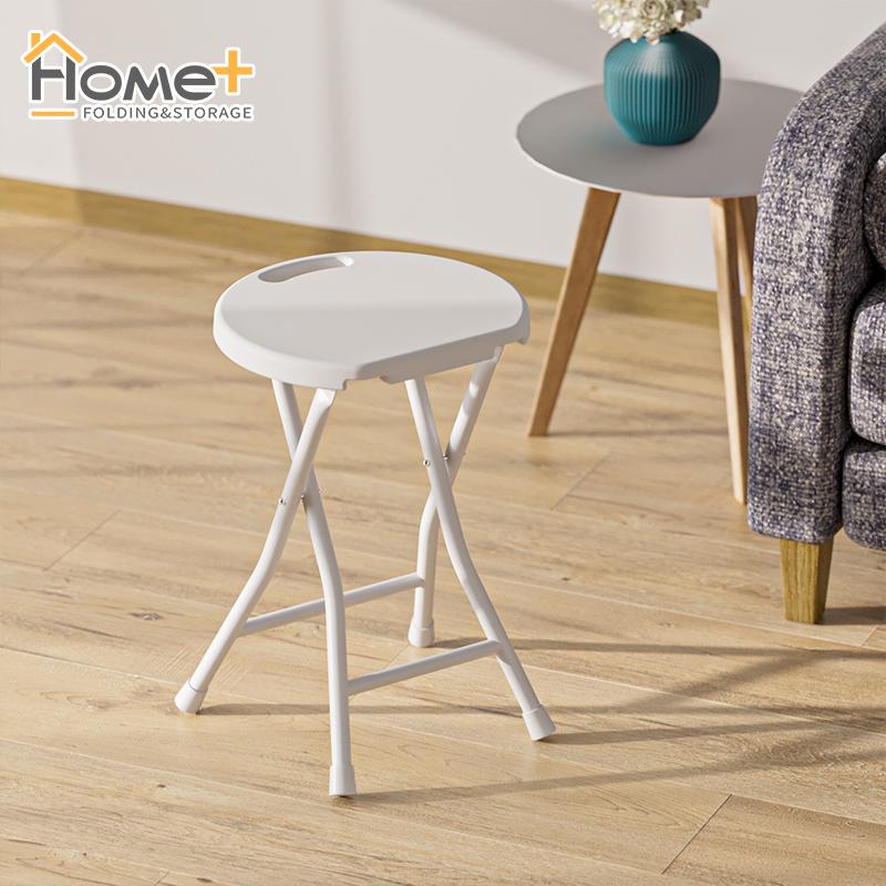 (HOME+) Folding stool portable plastic small Maza thickened household ...